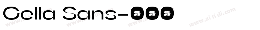 Gella Sans字体转换 Gella Sans字体转换